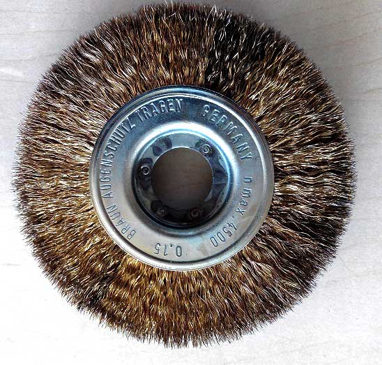 Fine steel brush