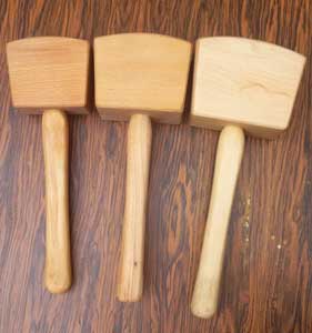 Wooden mallets