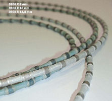 Diamond wires for stone saw