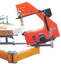 Bandsaw on a tilting base