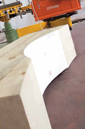 Saddle cut in beam