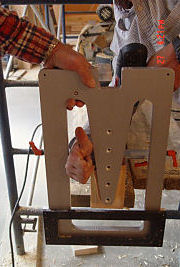 using the tenon template