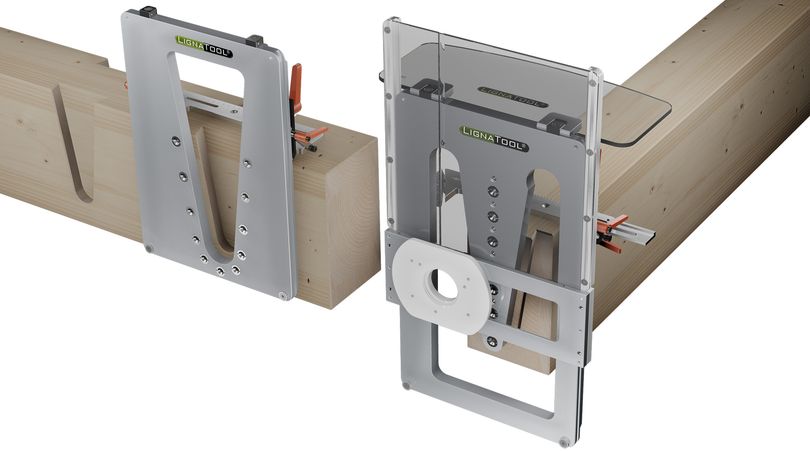 Dovetail mortise and tenon template